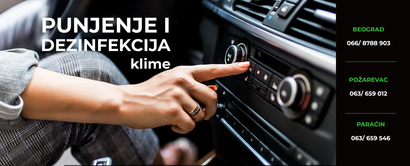 Punjenje i dezinfekcija klime